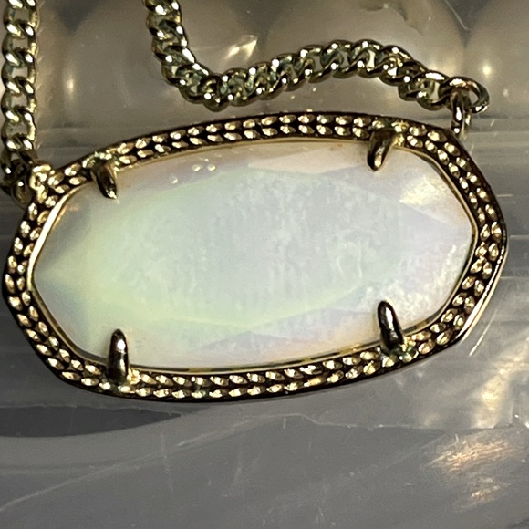 Kendra Scott Gold Necklace with Iridescent Opal Pendant - Picture 2 of 5